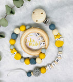 Pacifier chain and teether set