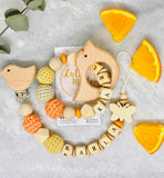 Pacifier chain and teether set