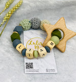 Pacifier chain and teether set