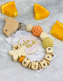 Pacifier chain and teether set