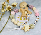 Pacifier chain and teether set