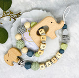 Pacifier chain and teether set