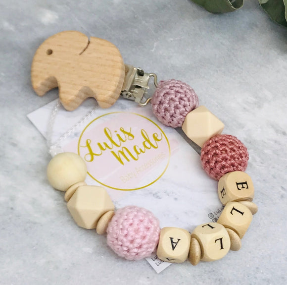 Pacifier chain and teether set