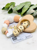 Pacifier chain and teether set