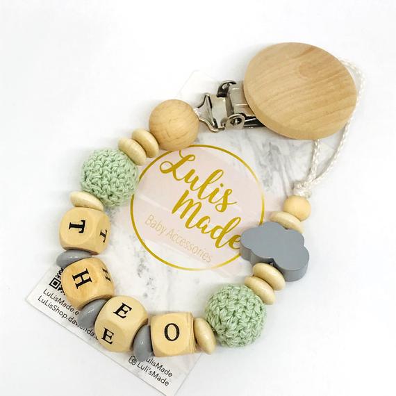 Pacifier chain and teether set