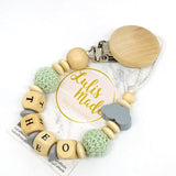 Pacifier chain and teether set