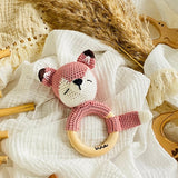Fuchs Rassel mit Namen, Babygeschenk, Geburt, Geschenk zur Geburt, Rassel Baby, Neugeborenen Geschenk, Rassel personalisiert, Greifling personalisiert, Baby