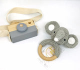 TAUFE / GEBURT / BABY Geschenk Baby Rassel "Elefant"