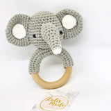 TAUFE / GEBURT / BABY Geschenk Baby Rassel "Elefant"