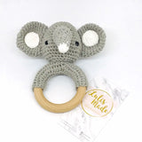 TAUFE / GEBURT / BABY Geschenk Baby Rassel "Elefant"