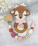 Pacifier chain and teether set