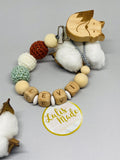 Pacifier chain and teether set