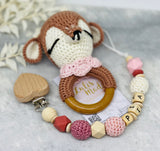 Pacifier chain and teether set