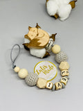 Pacifier chain and teether set