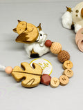 Pacifier chain and teether set