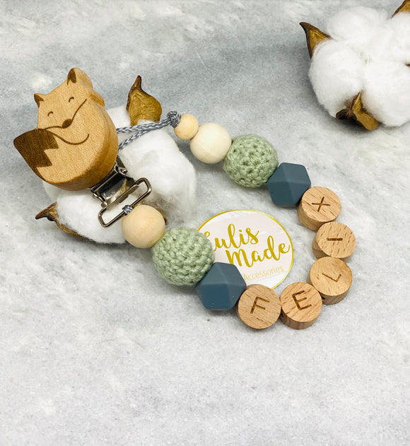 Pacifier chain and teether set