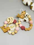 Pacifier chain and teether set