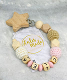 Pacifier chain and teether set