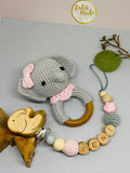Pacifier chain and teether set