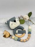 Pacifier chain and teether set