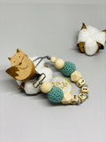 Pacifier chain and teether set