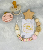 Pacifier chain and teether set