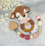 Pacifier chain and teether set
