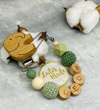 Pacifier chain and teether set