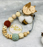 Pacifier chain and teether set