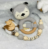 Pacifier chain and teether set