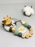 Pacifier chain and teether set