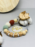 Pacifier chain and teether set