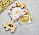 Kinderwagenkette Lulismade "Elefant" Mädchen