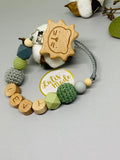 Pacifier chain and teether set