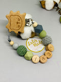 Pacifier chain and teether set