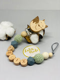 Pacifier chain and teether set