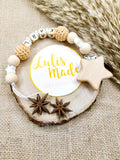 Pacifier Chain with Name Baby boy, Baby Girl