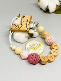 Pacifier chain and teether set