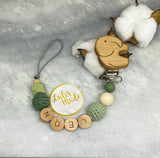 Pacifier chain and teether set
