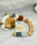 Schnullerkette mit Namen, personalisiert