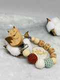 Pacifier chain and teether set