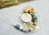 Schnullerkette mit Namen Personalisiert