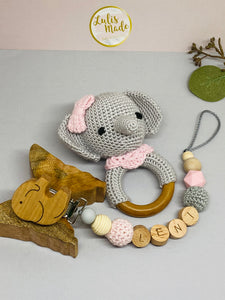Pacifier chain and teether set