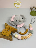 Pacifier chain and teether set