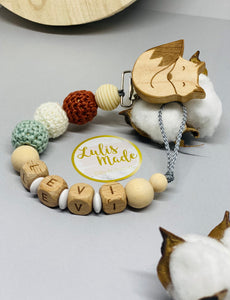 Pacifier chain and teether set