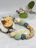 Pacifier chain and teether set