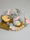 Pacifier chain and teether set