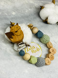 Pacifier chain and teether set