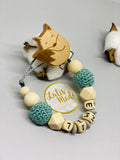 Pacifier chain and teether set