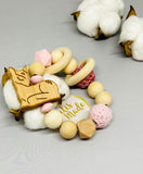 Pacifier chain and teether set